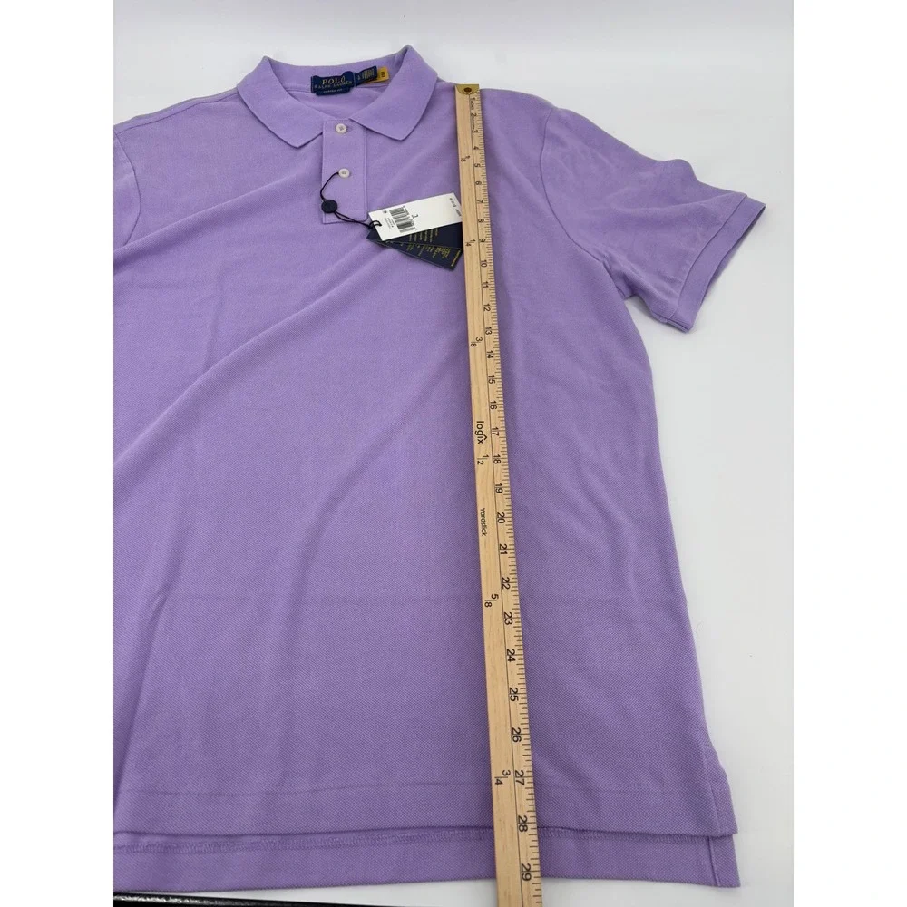 Polo Ralph Lauren Mens Classic Fit Mesh Polo Shirt Purple Large NWT 710534735457